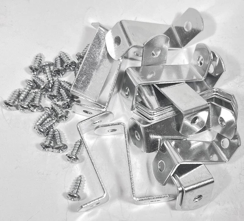 888 Corp 1.25" Offset Clips Extra Heavy Duty with Screws 100 Pack - Image 1